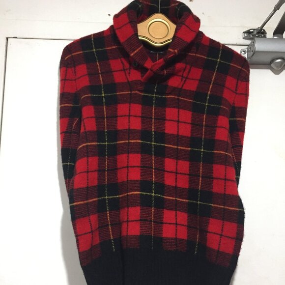 POLO RALPH LAUREN SCOTTISH WOOL PLAID SWEATERS SIZE XS - Picture 1 of 11